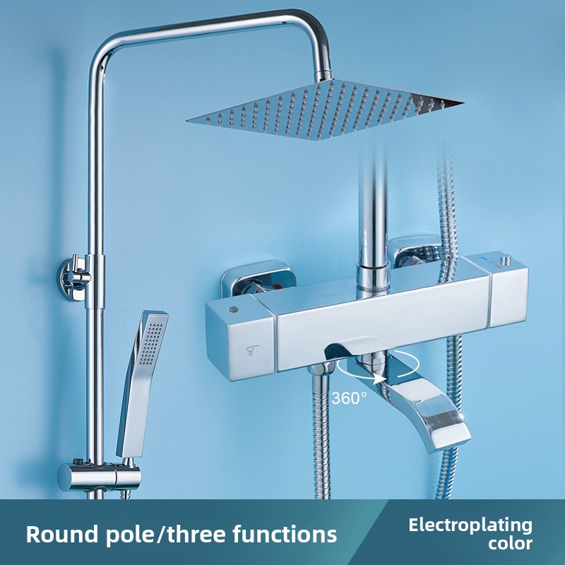 Home Bathroom Lock - Set Doccia Termostatico in Acciaio Inox