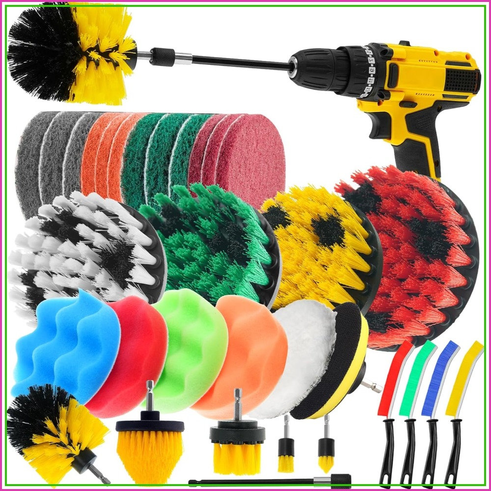 Home Bathroom Images - Kit di Pulizia con 32 Spazzole
