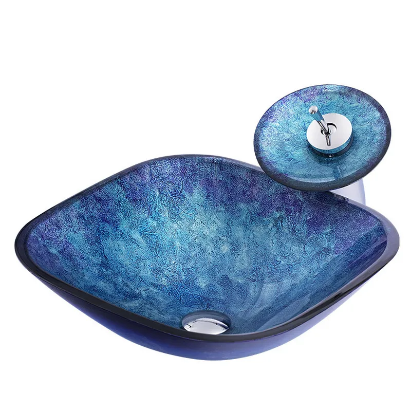 Home Bathroom Ware - Lavabo Moderno in Vetro Temperato, Lavandino