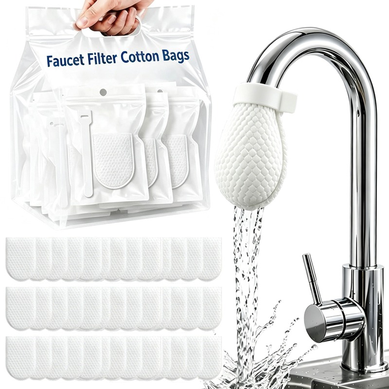 Home Bathroom Water Filter - 300/30x Sacchetti in cotone per filtro
