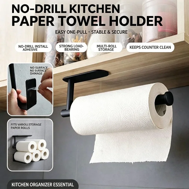 Toilet Paper Holder - Portarotolo di carta, porta asciugamani, mensola