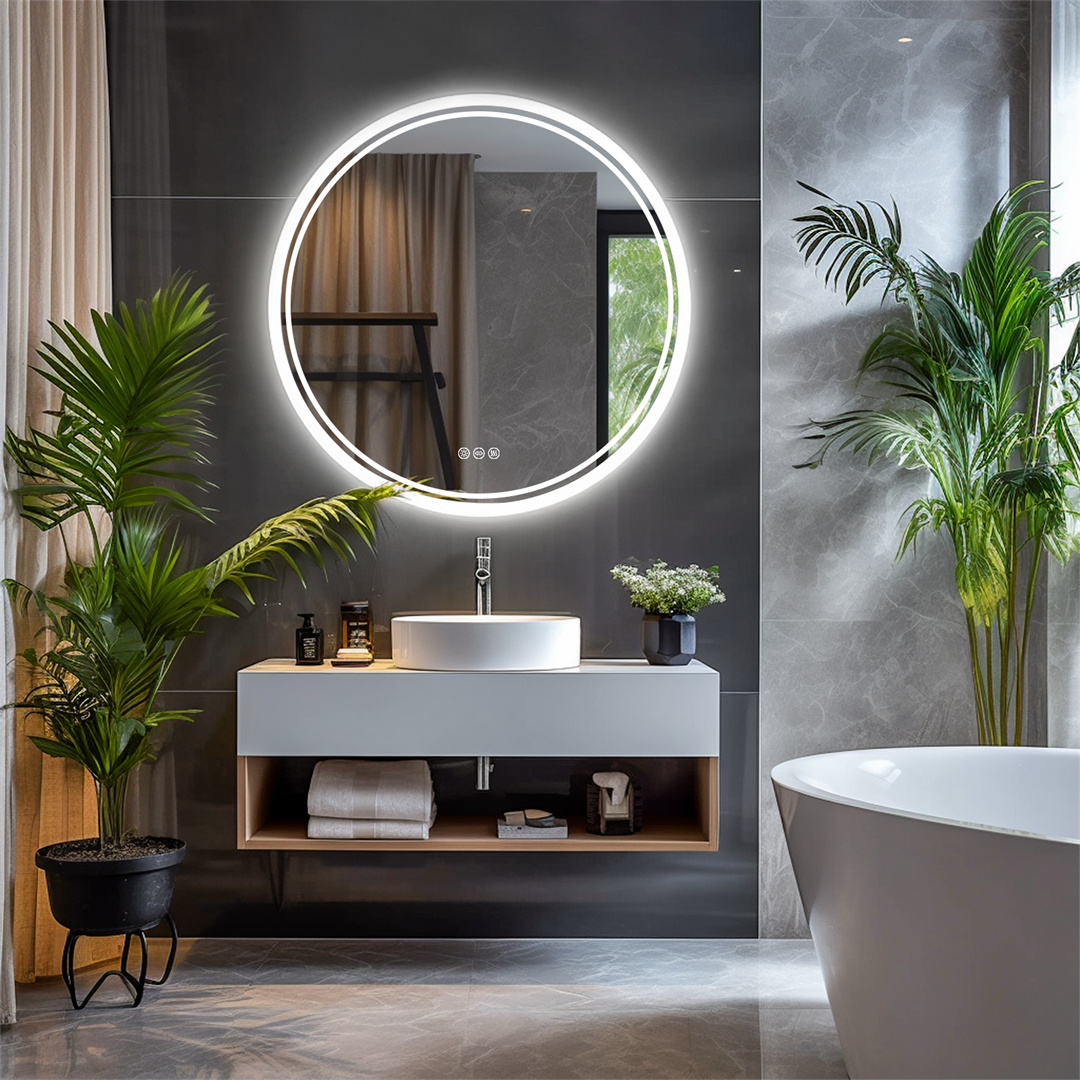 Zara Home Bathroom - LUVODI Specchio da Bagno Rotondo 80cm