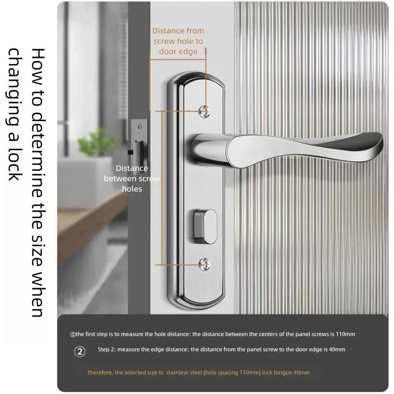 Home Bathroom Lock - Serratura per Porta Senza Chiave in