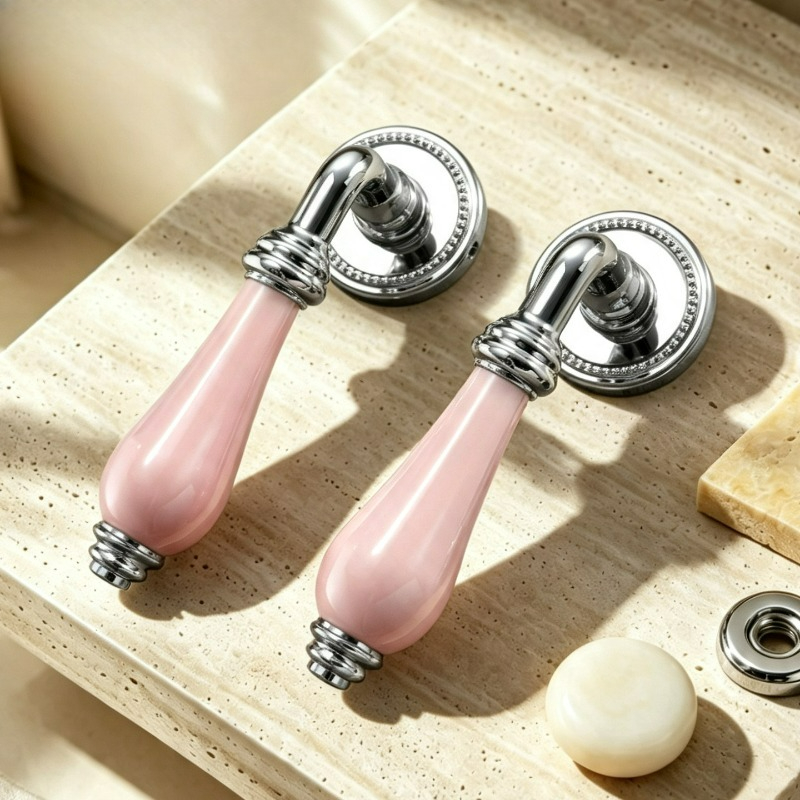Home Bathroom Lock - Maniglia per Porta in Stile Francese