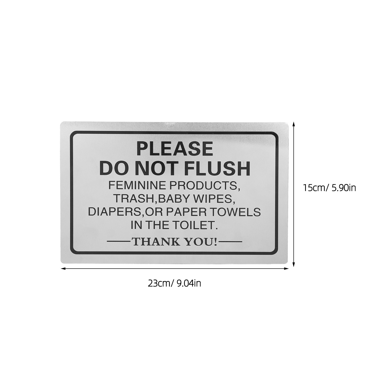 2 Pezzi di Cartelli in Allumin - Home Bathroom Etiquette recensione e prezzo