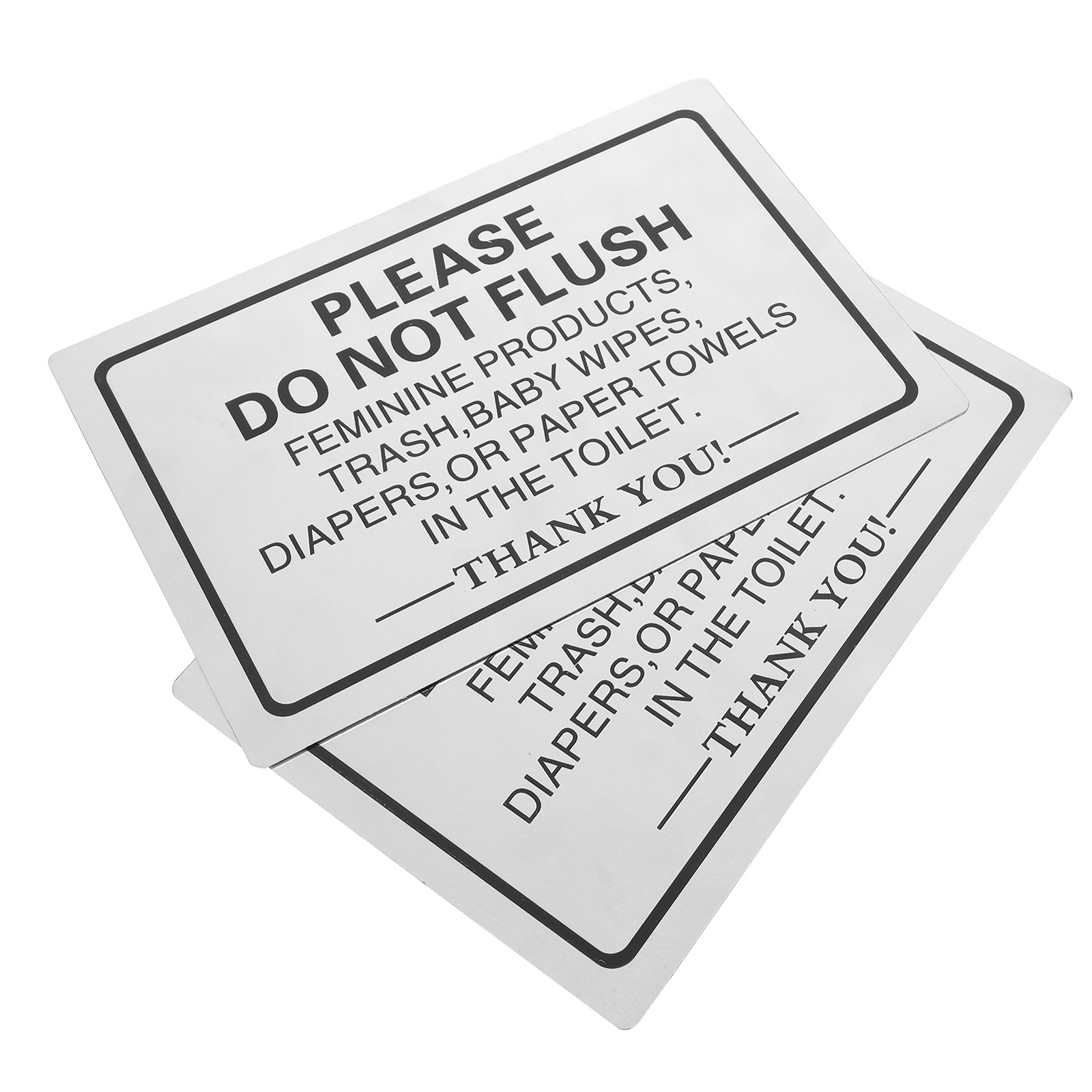 2 Pezzi di Cartelli in Allumin - Home Bathroom Etiquette recensione e prezzo