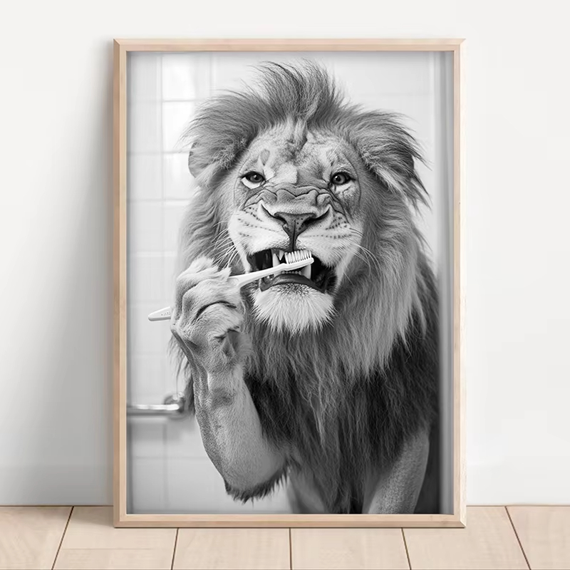 Poster divertente in bianco e  - Home Bathroom Images recensione e prezzo