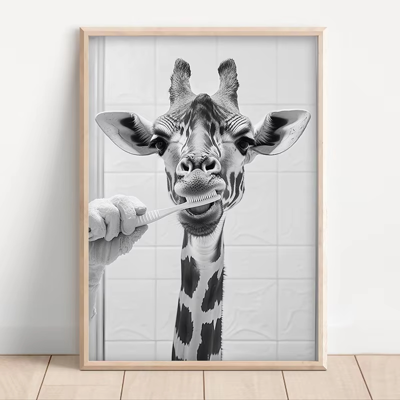 Poster divertente in bianco e  - Home Bathroom Images recensione e prezzo