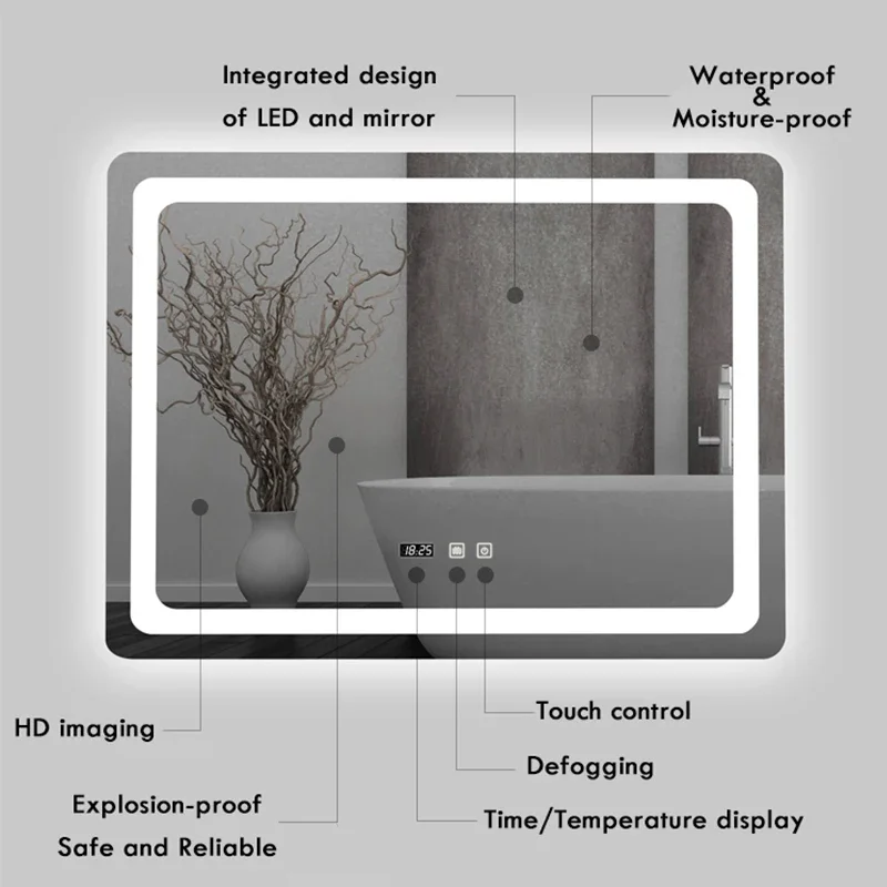 Specchio da Bagno LED Moderno  - Bathroom Mirror Led recensione e prezzo