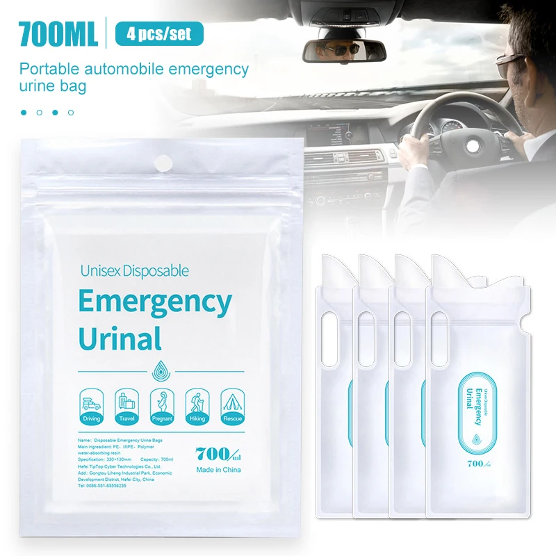 4 pezzi 700ml sacchetto di uri - Home Bathroom Urinal recensione e prezzo
