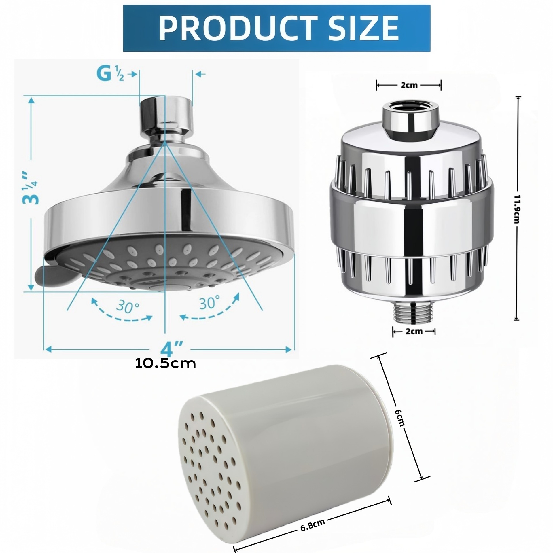 Cartuccia di Ricambio per Filt - Home Bathroom Water Filter recensione e prezzo