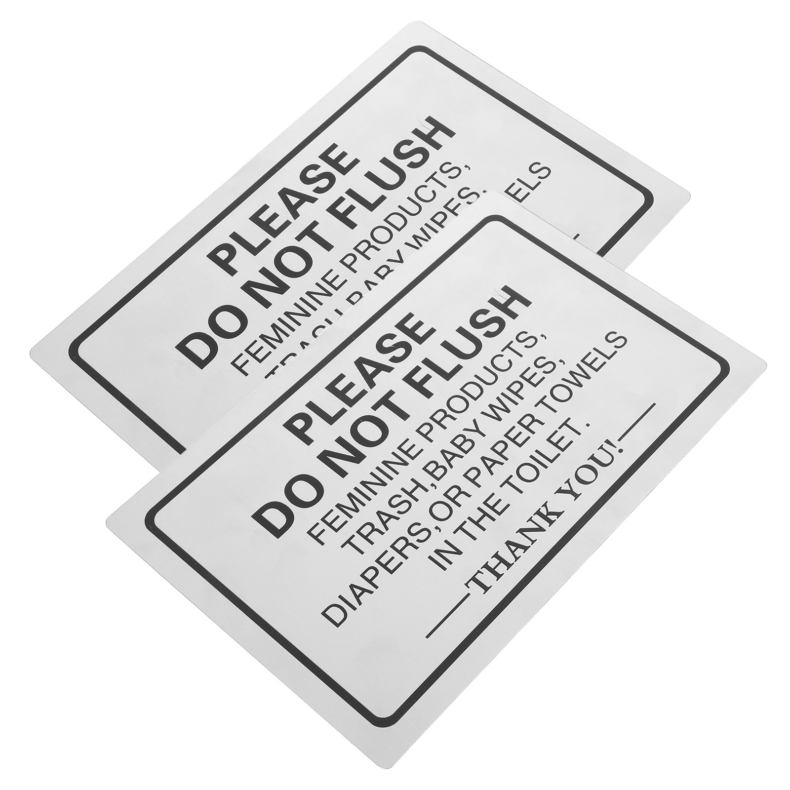 2 pezzi di cartelli in allumin - Home Bathroom Etiquette recensione e prezzo