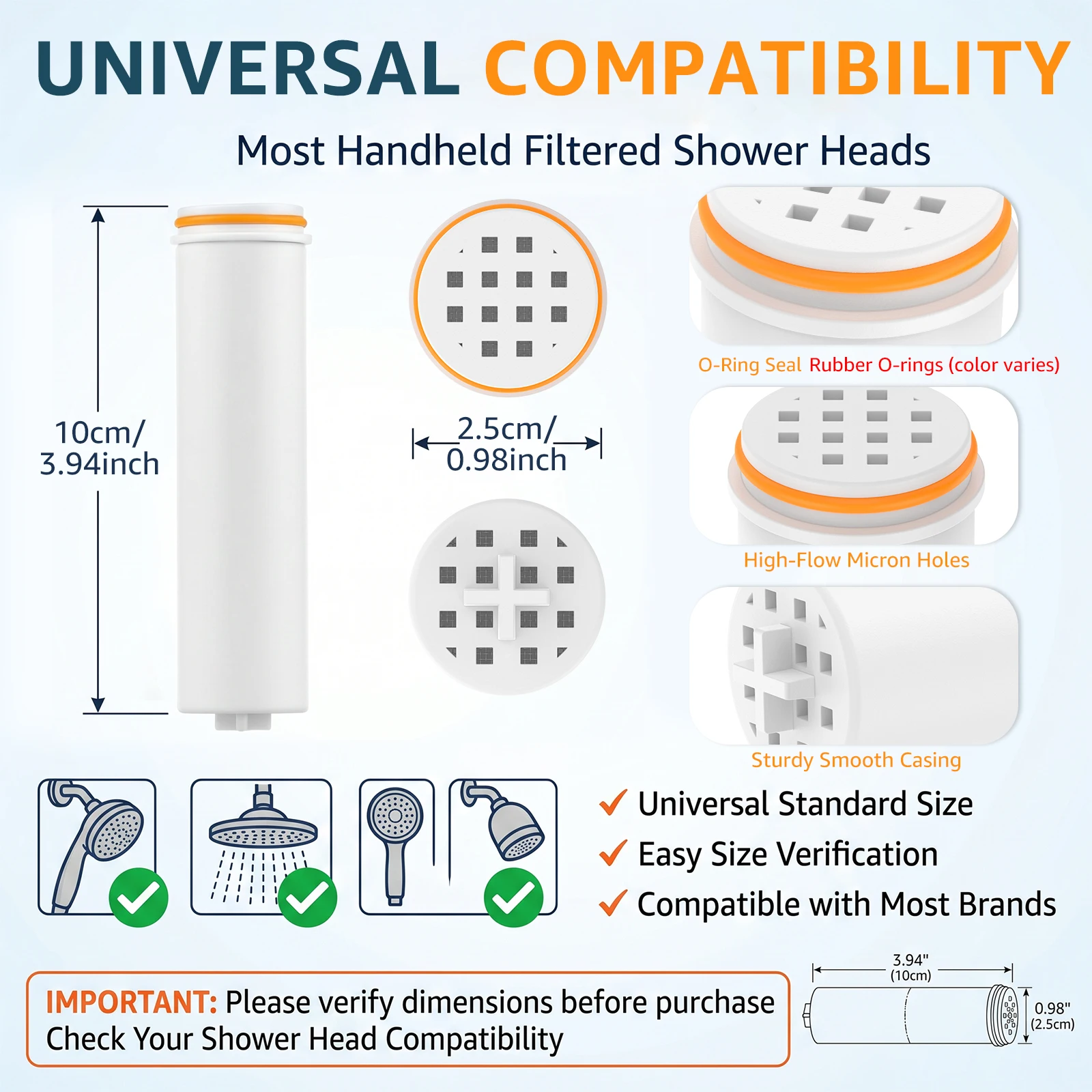 2 Pezzi Filtro di Ricambio per - Home Bathroom Water Filter recensione e prezzo