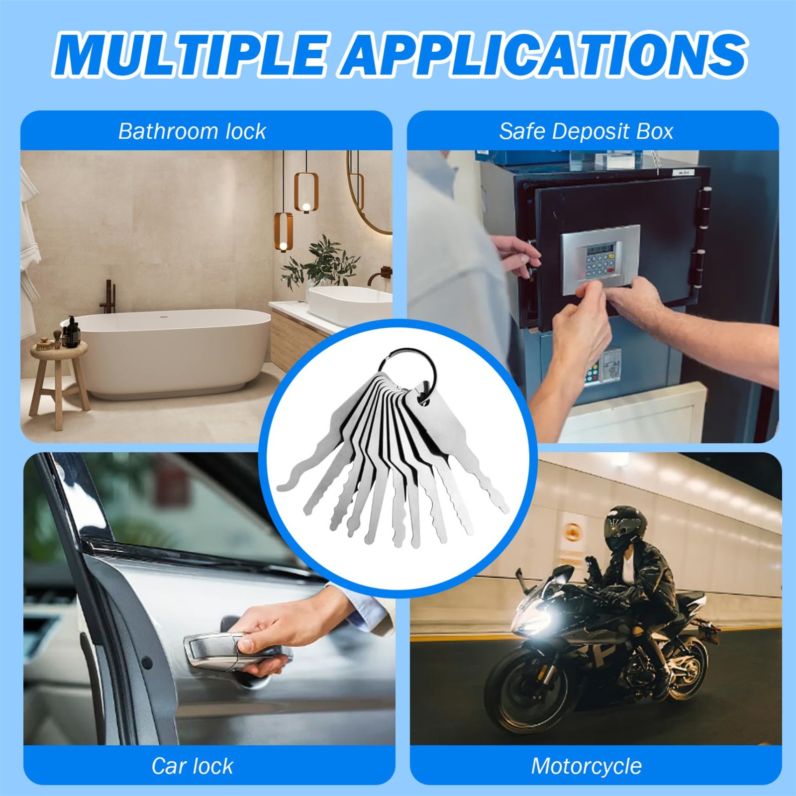 10 pz/lotto Non Tagliare Chiav - Home Bathroom Lock recensione e prezzo