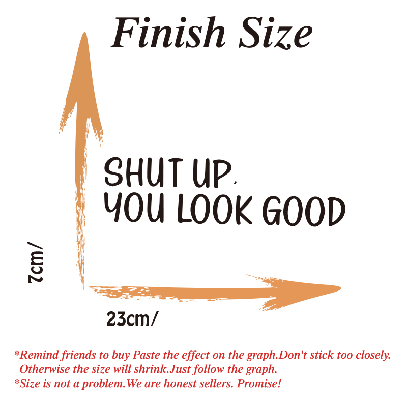 Sh*t UP You Look Good Quote Ad - Home Goods Bathroom Mirrors recensione e prezzo