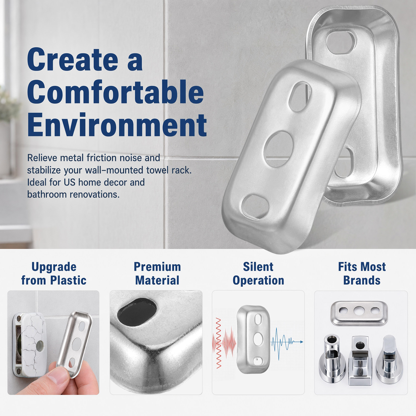 4 pezzi di guarnizioni in acci - Home Bathroom Hardware recensione e prezzo